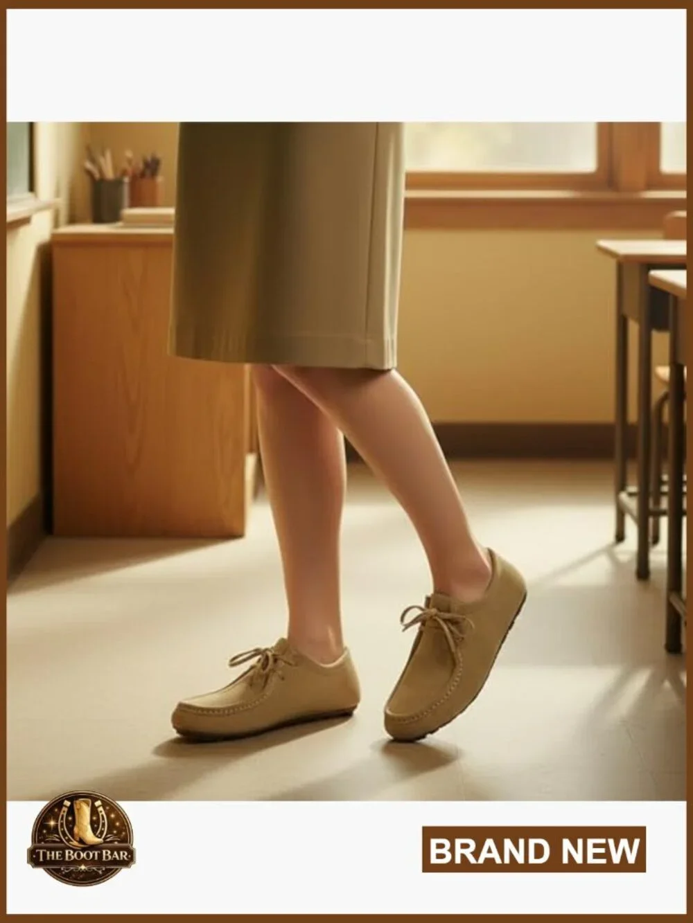 Women's Suede Loafers with Memory Foam, Lace-Up Oxfords for Work & Casual